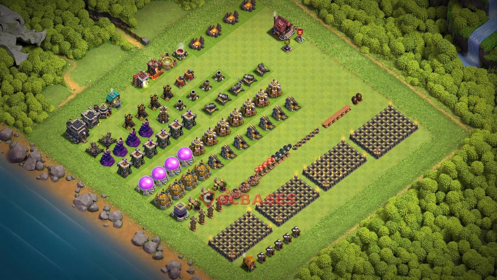 Progress (Upgrade) Base TH9 with Link | Clash of Clans Bases | Layouts ID qk027