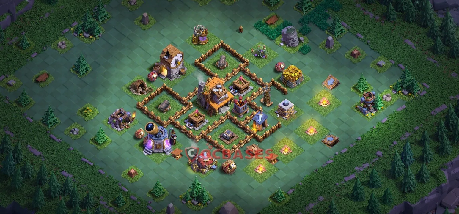 Progress (Upgrade) Base BH4 with Link | Clash of Clans Bases | Layouts ID u2dyz