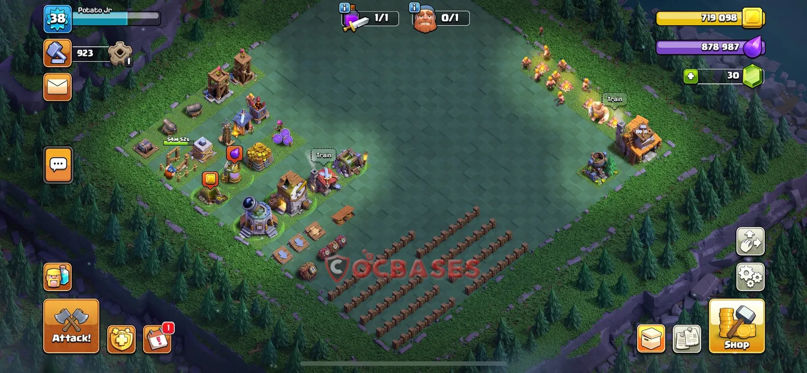 Progress (Upgrade) Base BH4 with Link | Clash of Clans Bases | Layouts ID v8dug