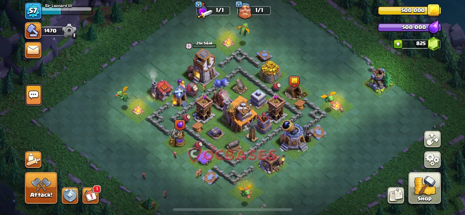 Progress (Upgrade) Base BH4 with Link | Clash of Clans Bases | Layouts ID vtb2x