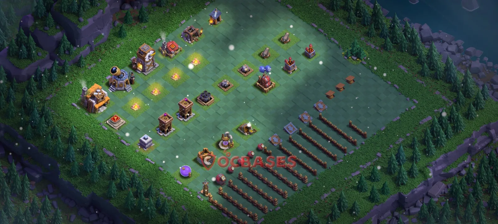 Progress (Upgrade) Base BH5 - Clash of Clans Builder Hall 5 Layout with Link