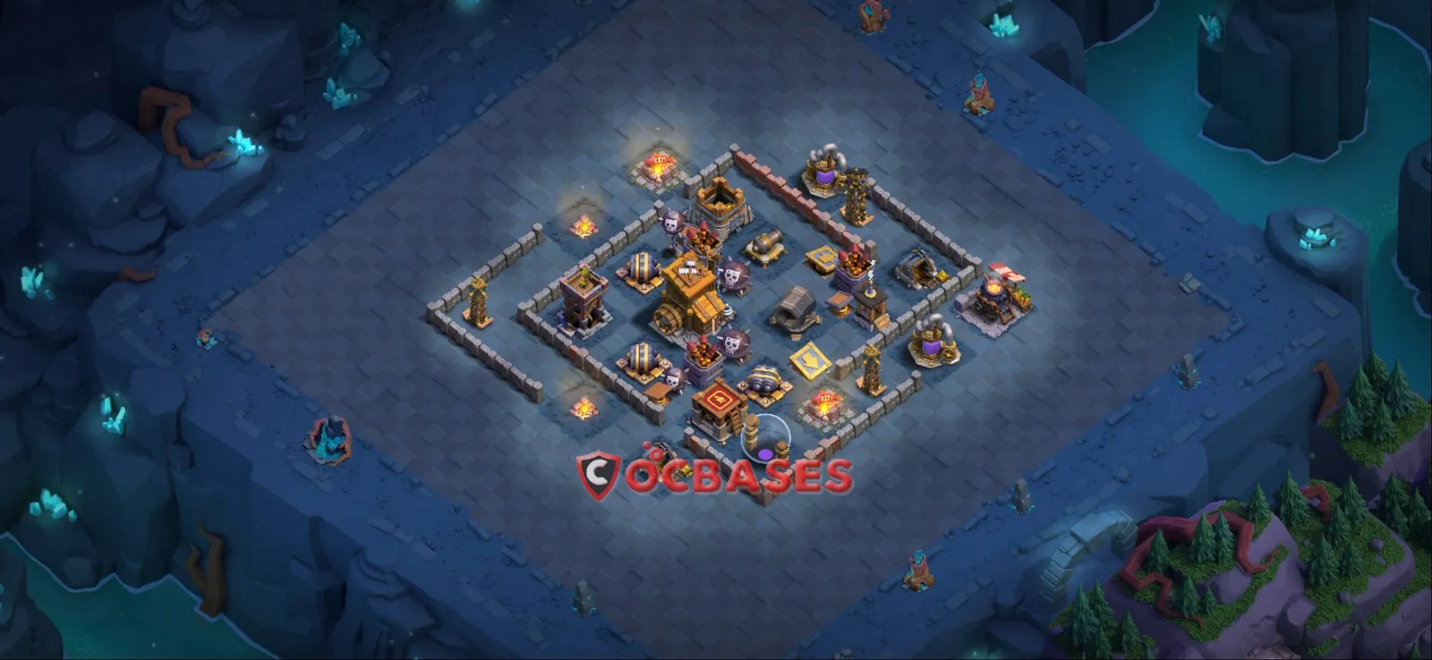 Trophy (Defense) Base BH9 with Link | Clash of Clans Bases | Layouts ID 08avh