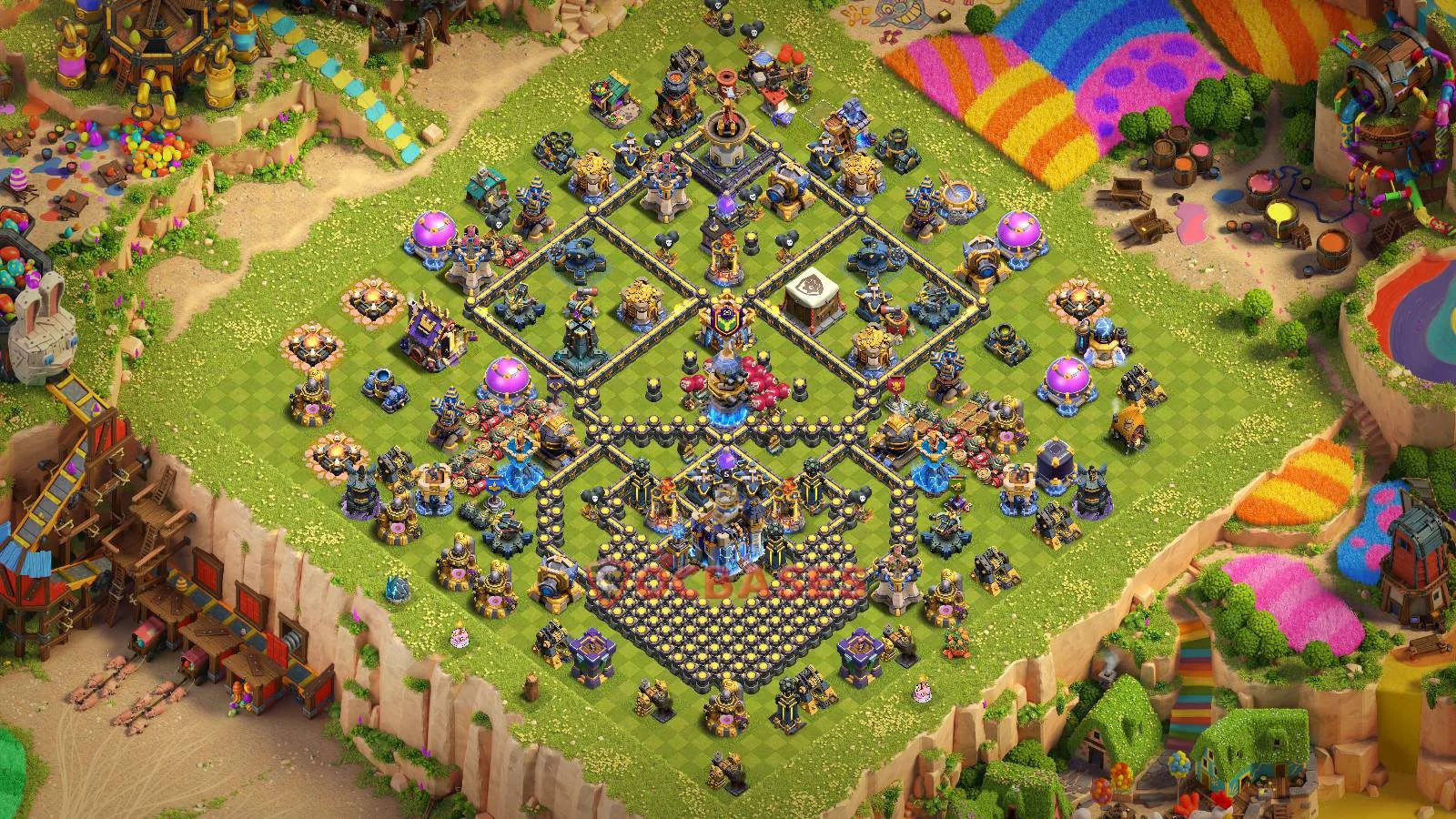 Trophy (Defense) Base TH18 with Link | Clash of Clans Bases | Layouts ID 0dfbs