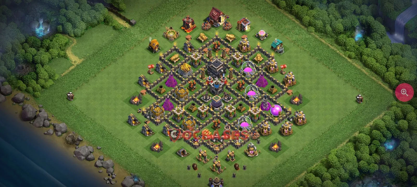 Trophy (Defense) Base TH9 with Link | Clash of Clans Bases | Layouts ID 0ecf3
