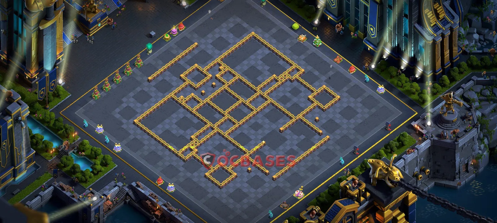 Trophy (Defense) Base TH14 with Link | Clash of Clans Bases | Layouts ID 0gky0
