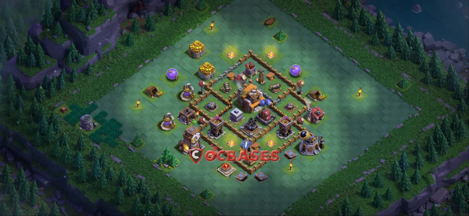 Trophy (Defense) Base BH5 with Link | Clash of Clans Bases | Layouts ID 0j6g0