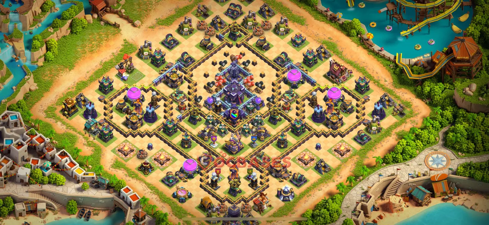 Trophy (Defense) Base TH15 with Link | Clash of Clans Bases | Layouts ID 1a7n8