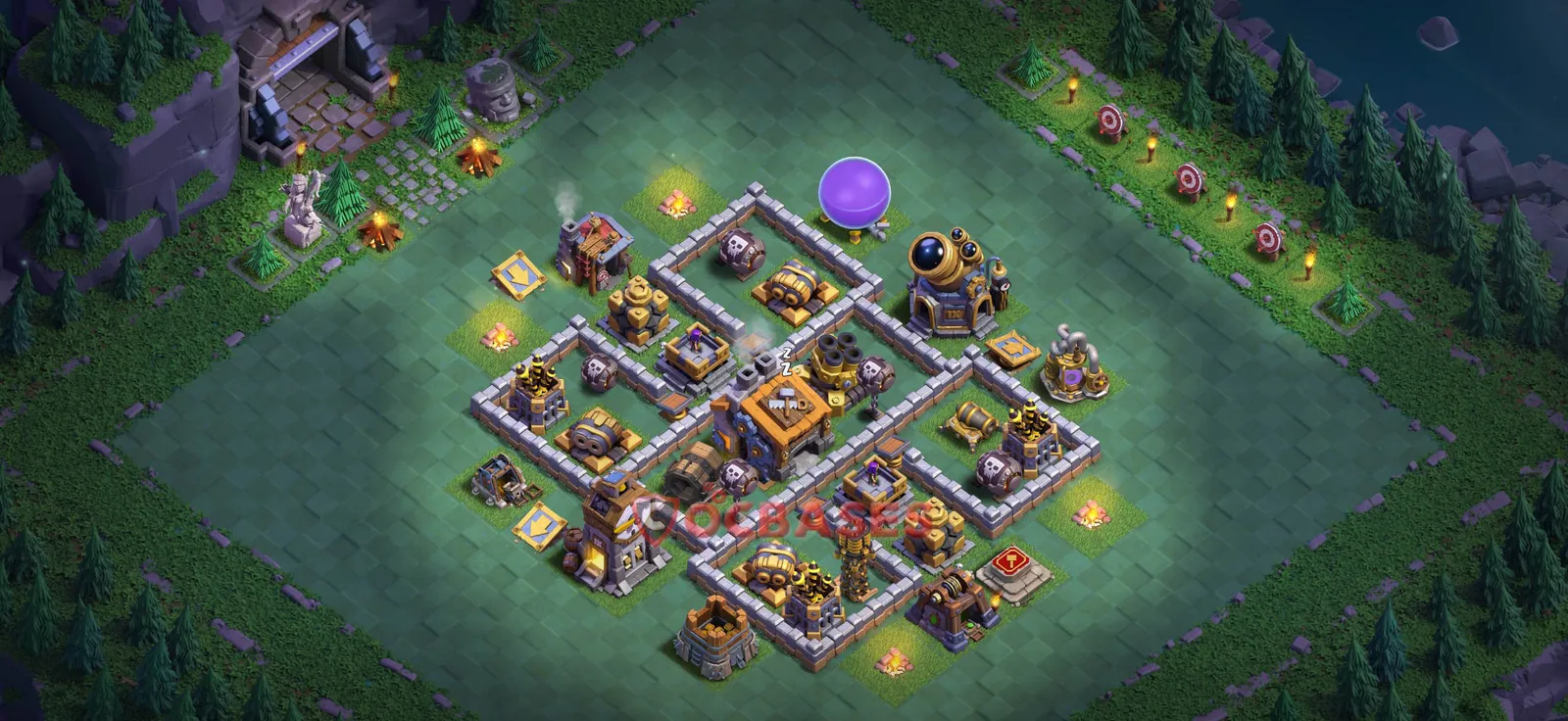 Trophy (Defense) Base BH9 with Link | Clash of Clans Bases | Layouts ID 1dqk5