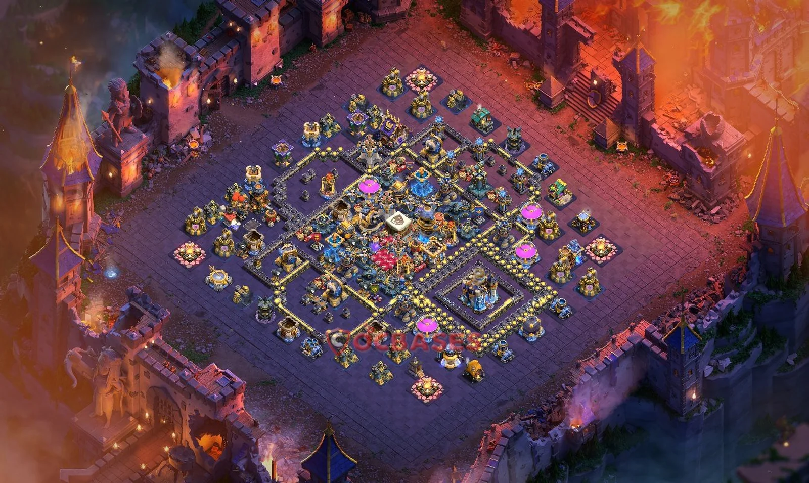 Trophy (Defense) Base TH18 with Link | Clash of Clans Bases | Layouts ID 21otb