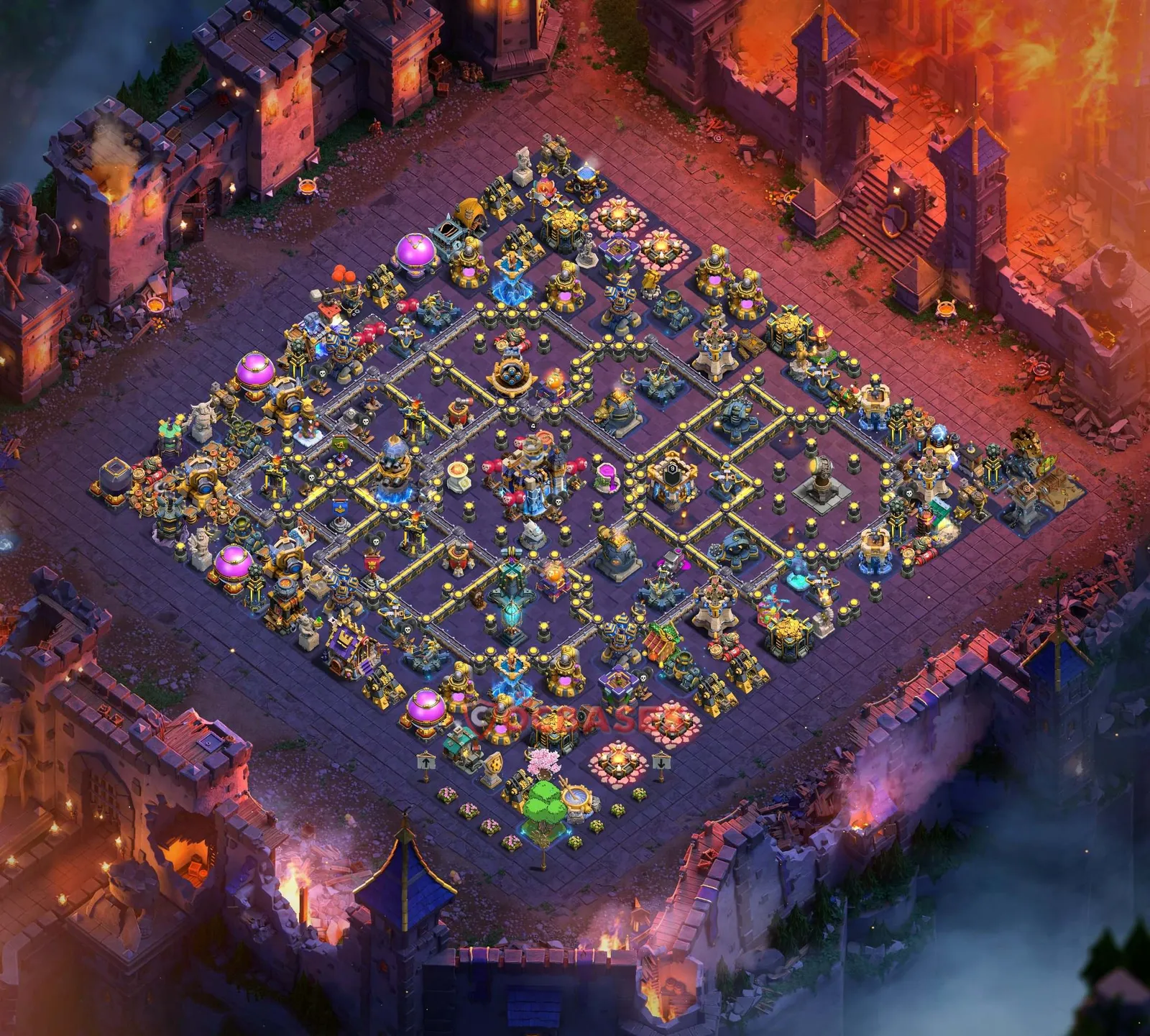Trophy (Defense) Base TH18 with Link | Clash of Clans Bases | Layouts ID 25euf