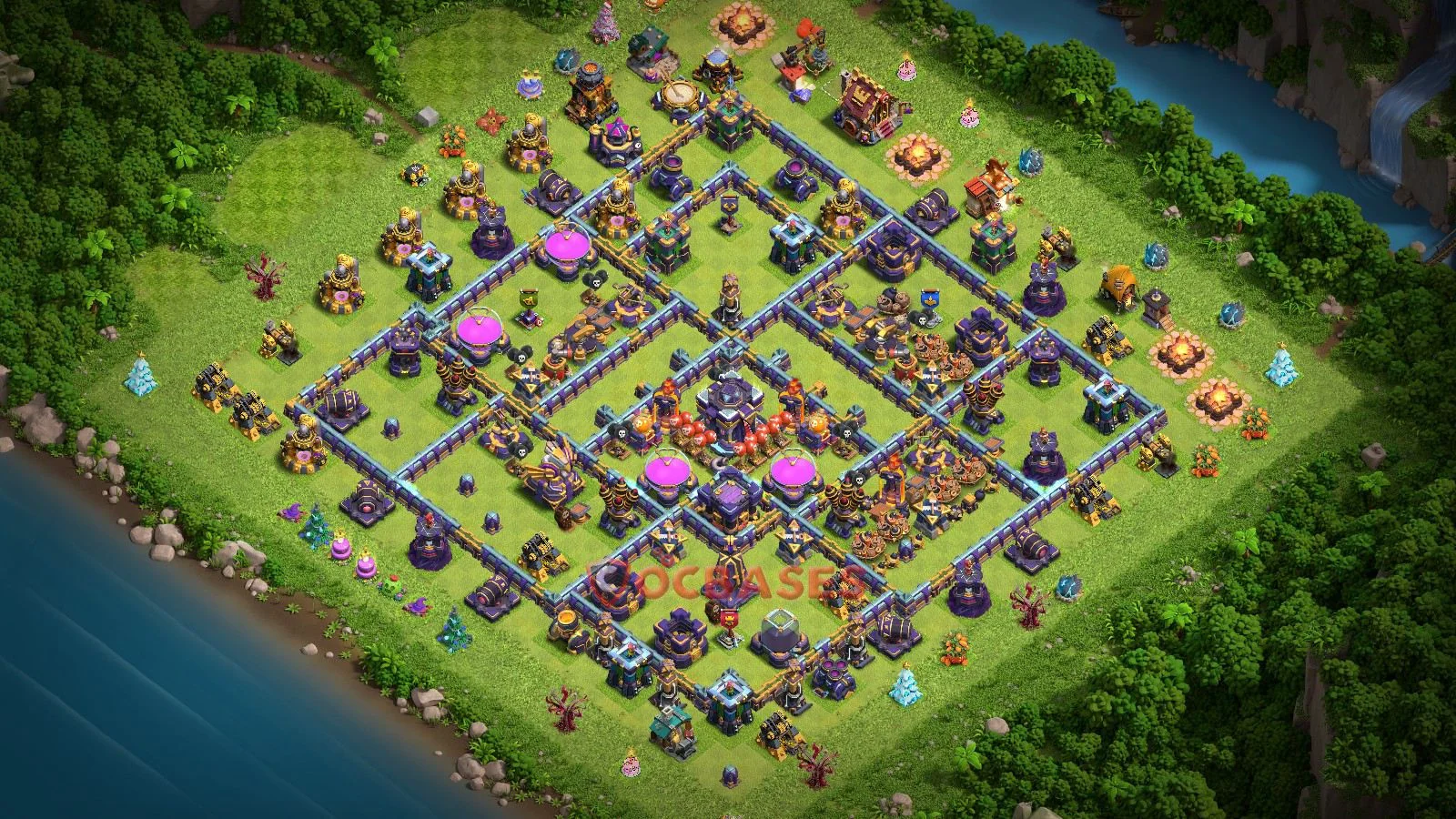 Trophy (Defense) Base TH15 with Link | Clash of Clans Bases | Layouts ID 2gkep