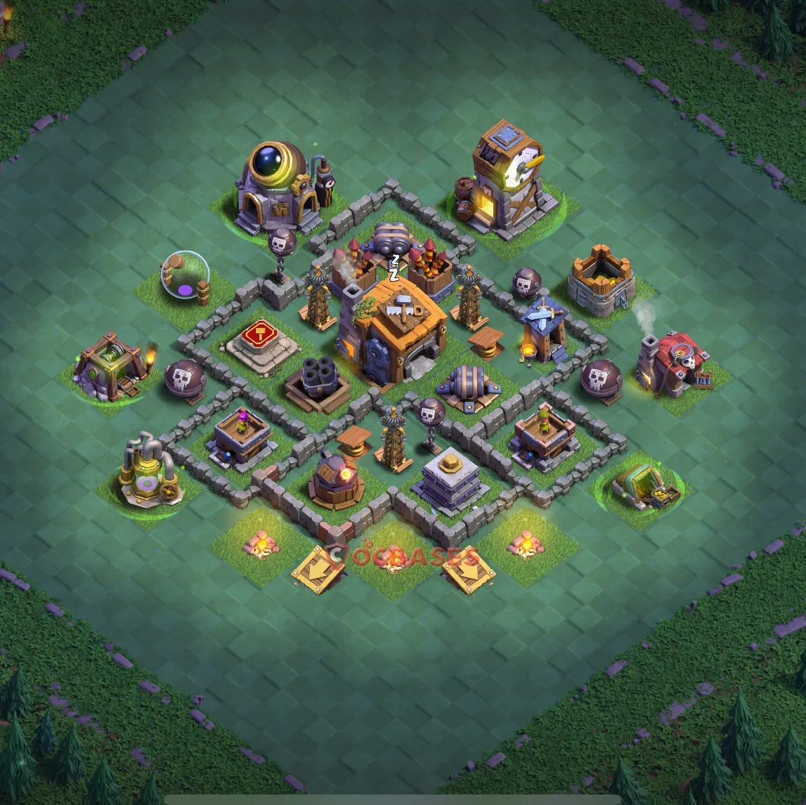 Trophy (Defense) Base BH7 with Link | Clash of Clans Bases | Layouts ID 2r7zl