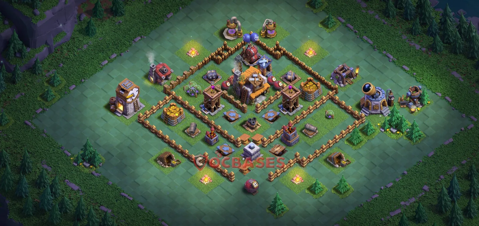 Trophy (Defense) Base BH5 with Link | Clash of Clans Bases | Layouts ID 2tehc
