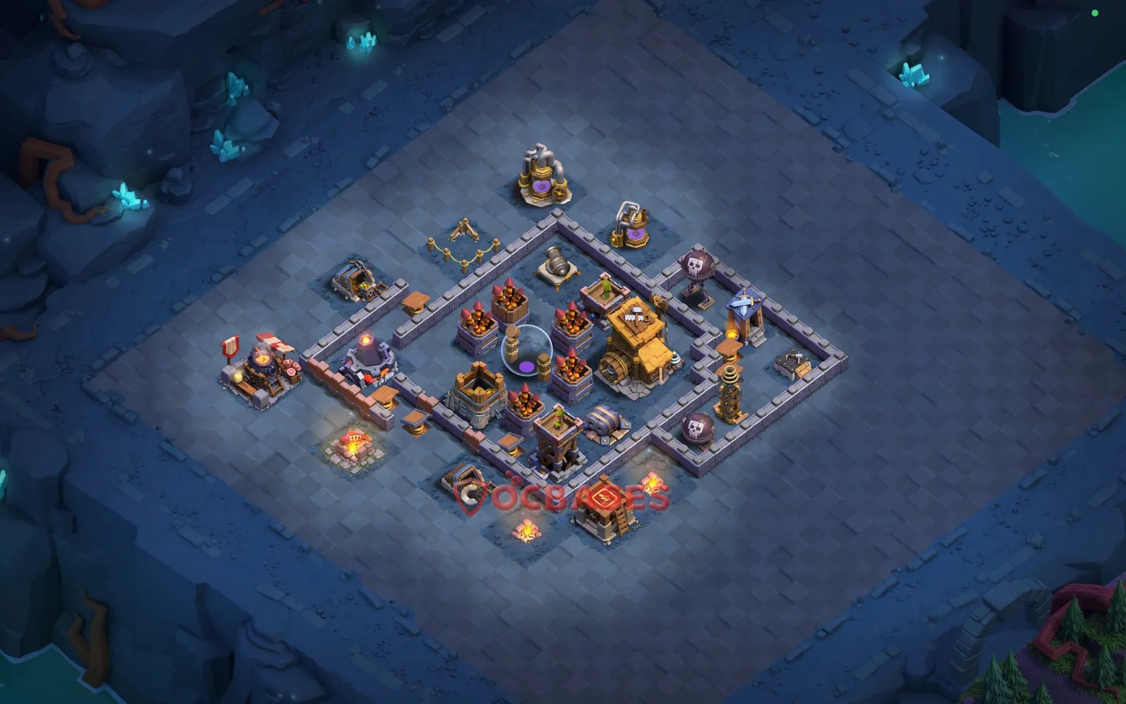 Trophy (Defense) Base BH9 with Link | Clash of Clans Bases | Layouts ID 36fjv