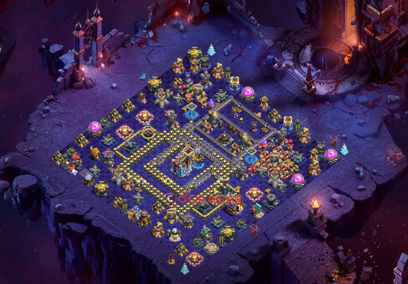 Trophy (Defense) Base TH18 with Link | Clash of Clans Bases | Layouts ID 3862z