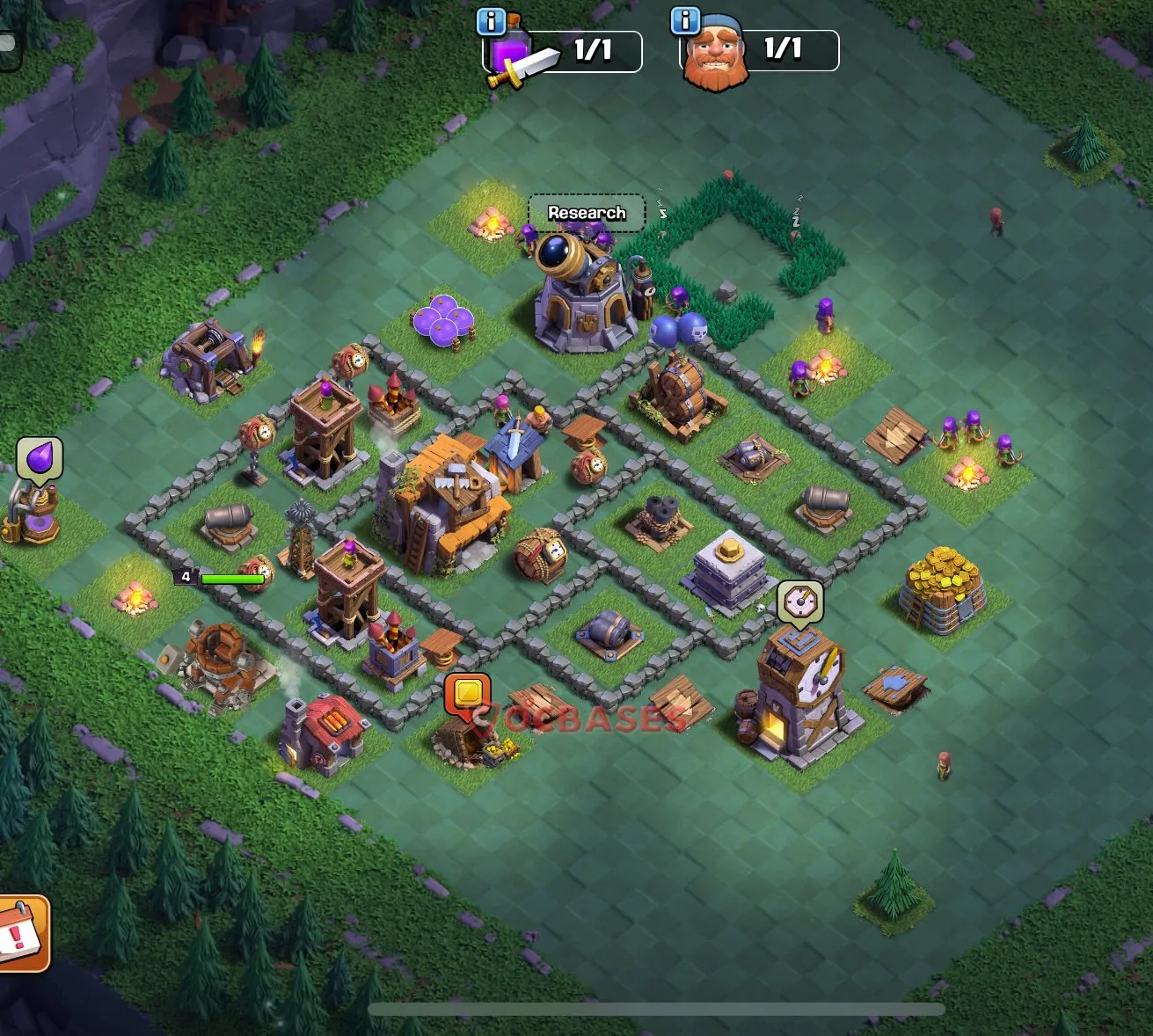 Trophy (Defense) Base BH5 with Link | Clash of Clans Bases | Layouts ID 3asos