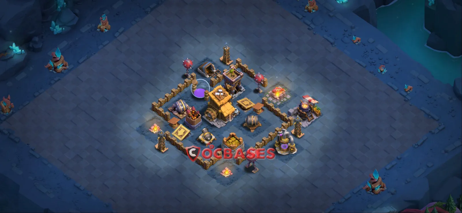Trophy (Defense) Base BH7 - Clash of Clans Layout Trophy (Defense) Base BH7 - Clash of Clans Builder Hall 7 Layout with Link