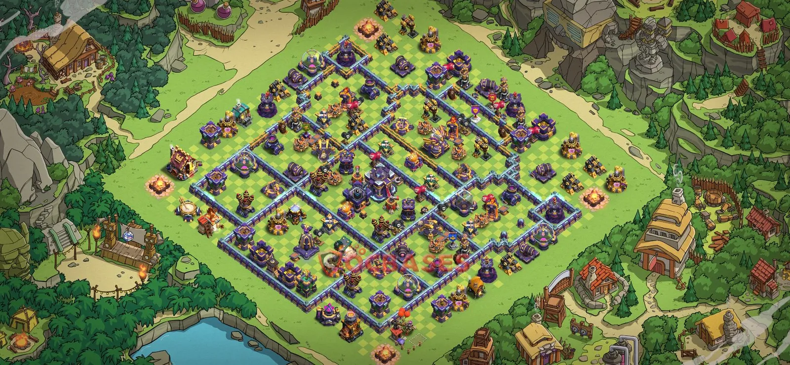 Trophy (Defense) Base TH15 with Link | Clash of Clans Bases | Layouts ID 438qe