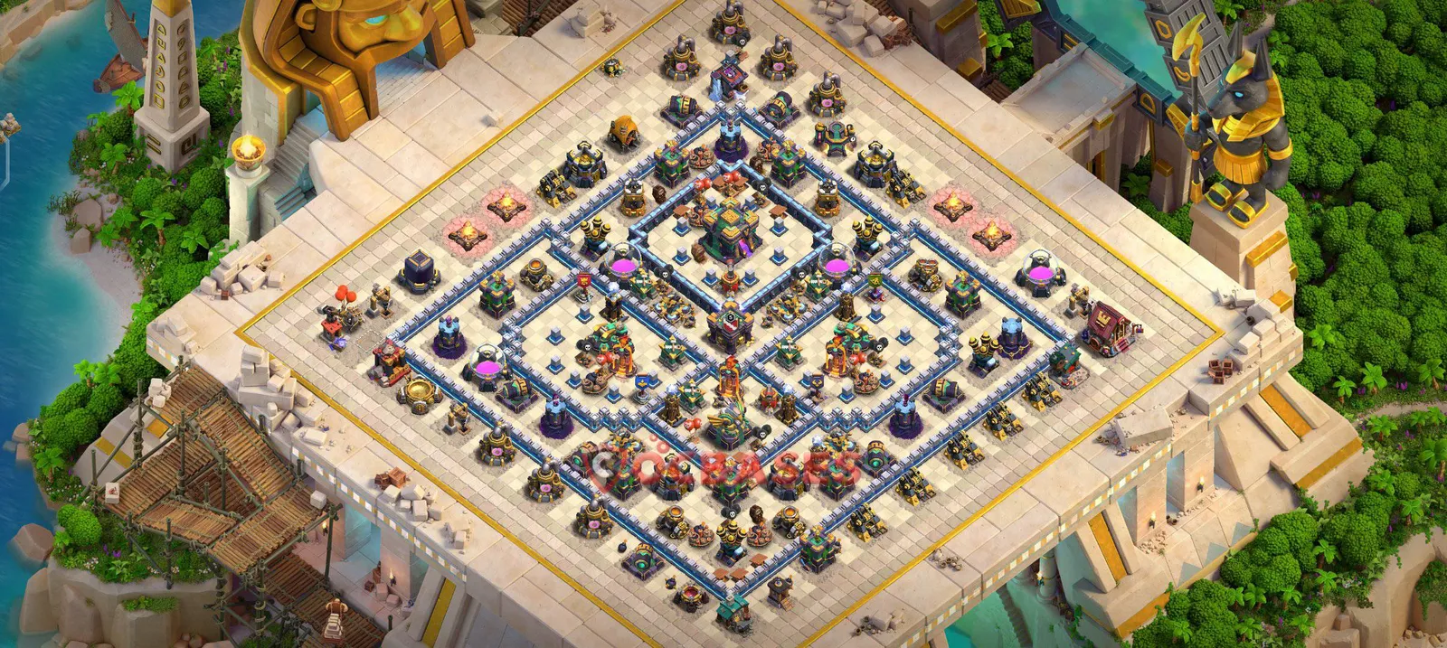 Trophy (Defense) Base TH14 with Link | Clash of Clans Bases | Layouts ID 43z1o