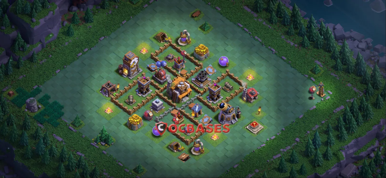 Trophy (Defense) Base BH5 with Link | Clash of Clans Bases | Layouts ID 5grdg