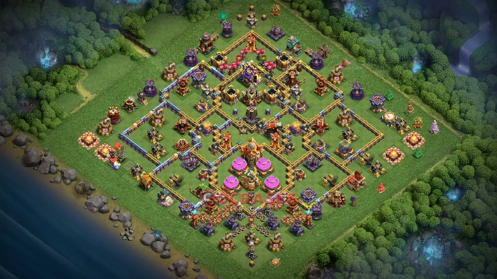Trophy (Defense) Base TH16 with Link | Clash of Clans Bases | Layouts ID 6mtb7