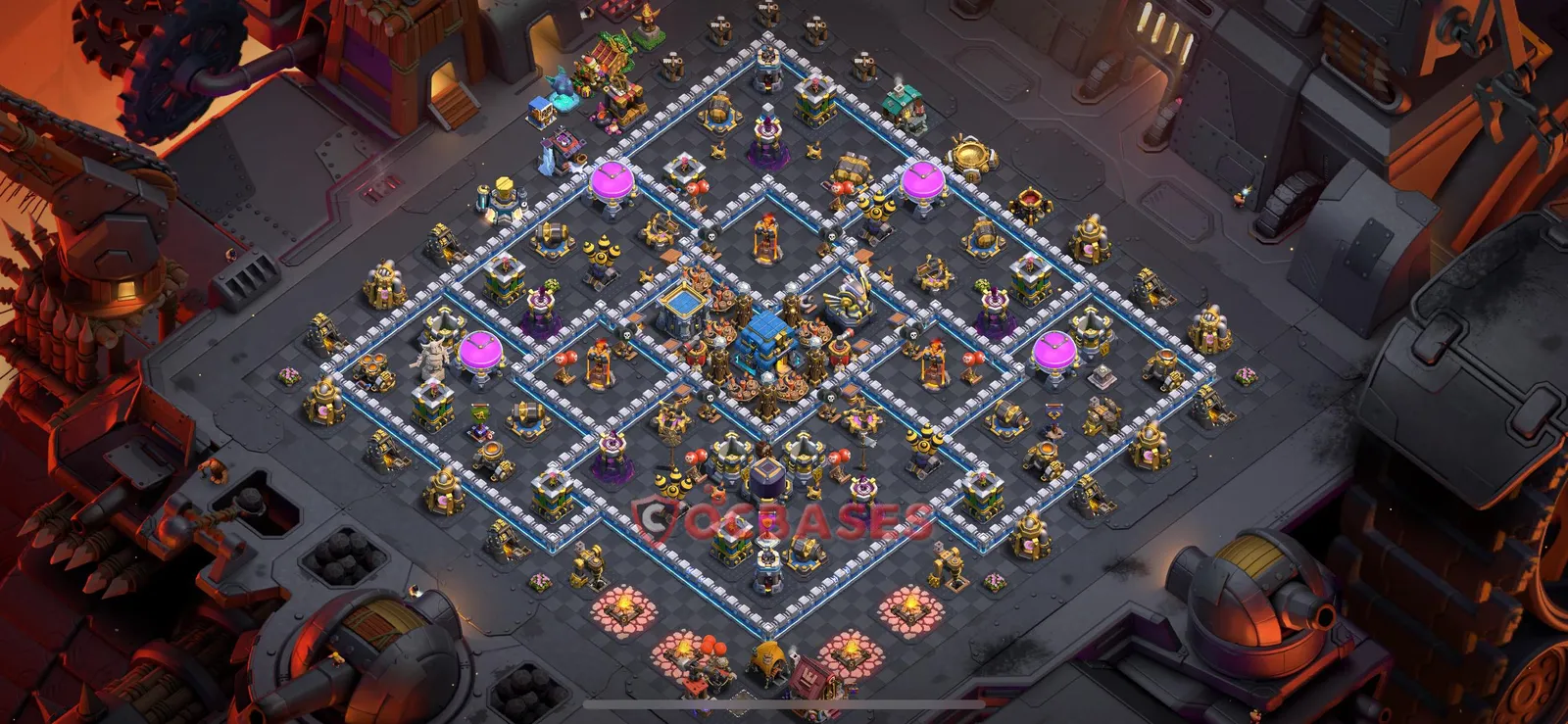 Trophy (Defense) Base TH12 with Link | Clash of Clans Bases | Layouts ID 6mxsz