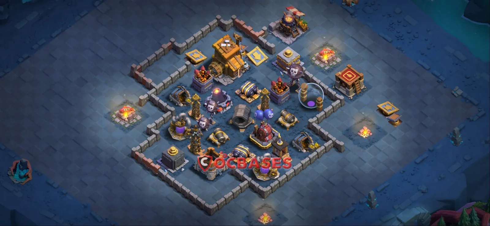 Trophy (Defense) Base BH9 with Link | Clash of Clans Bases | Layouts ID 6vvs8