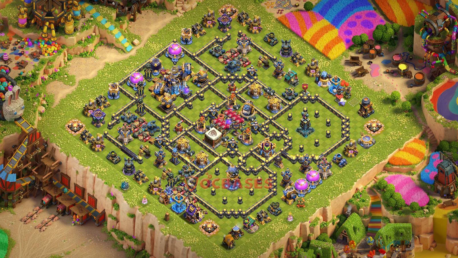 Trophy (Defense) Base TH18 with Link | Clash of Clans Bases | Layouts ID 6ywnq