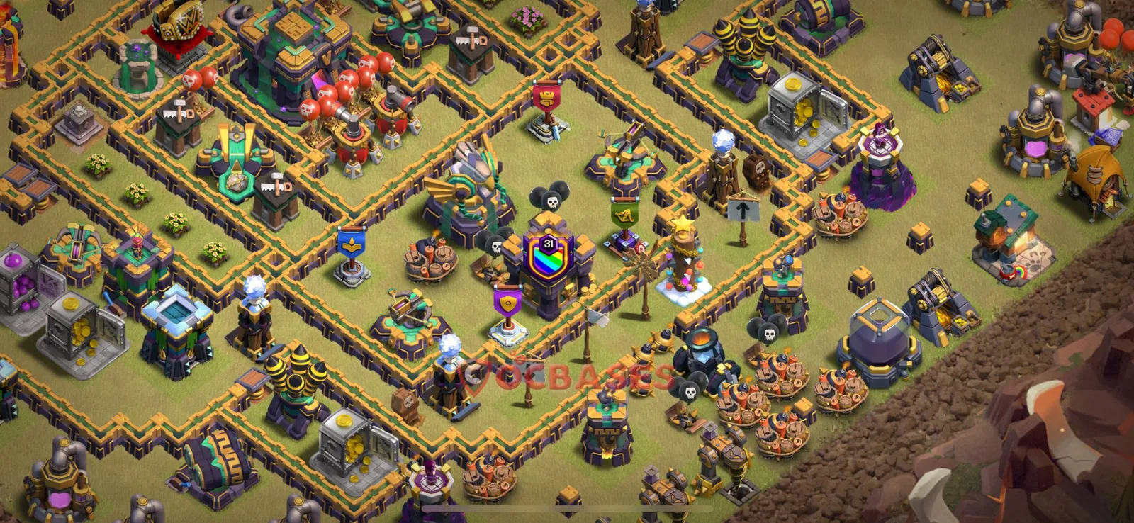 Trophy (Defense) Base TH14 with Link | Clash of Clans Bases | Layouts ID 815dd