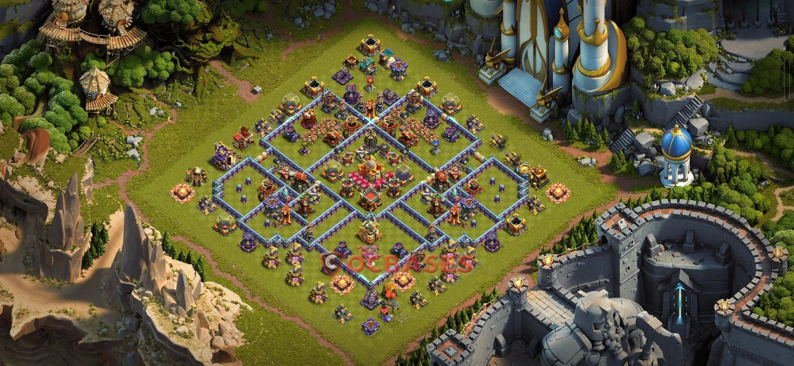 Trophy (Defense) Base TH16 with Link | Clash of Clans Bases | Layouts ID 87ujy