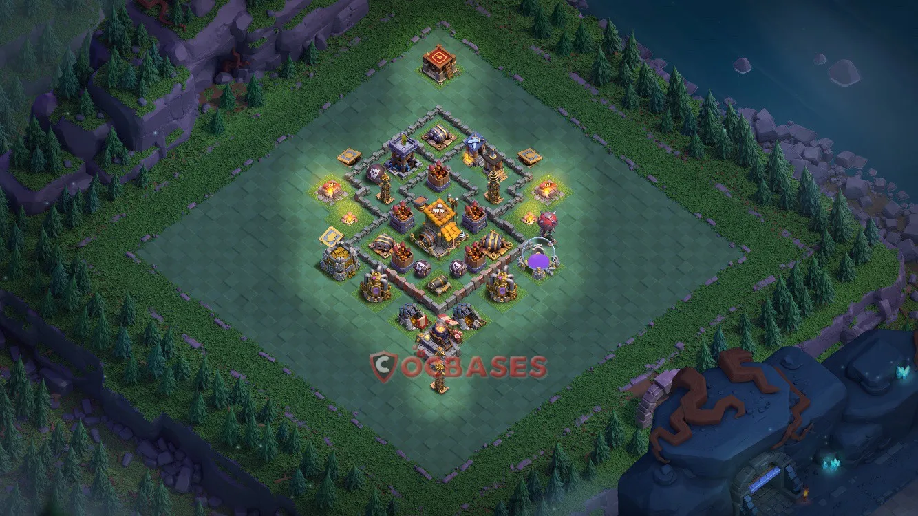 Trophy (Defense) Base BH10 with Link | Clash of Clans Bases | Layouts ID 8ekgx