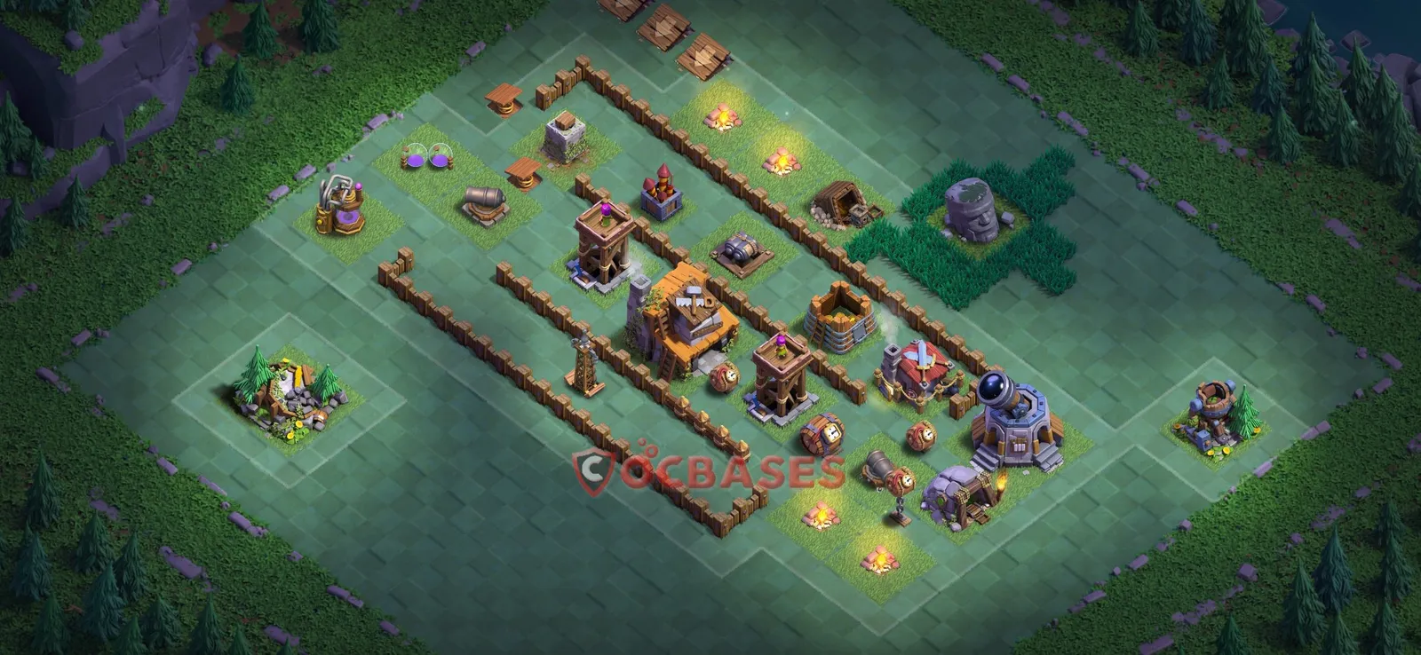 Trophy (Defense) Base BH4 with Link | Clash of Clans Bases | Layouts ID 8zxgp