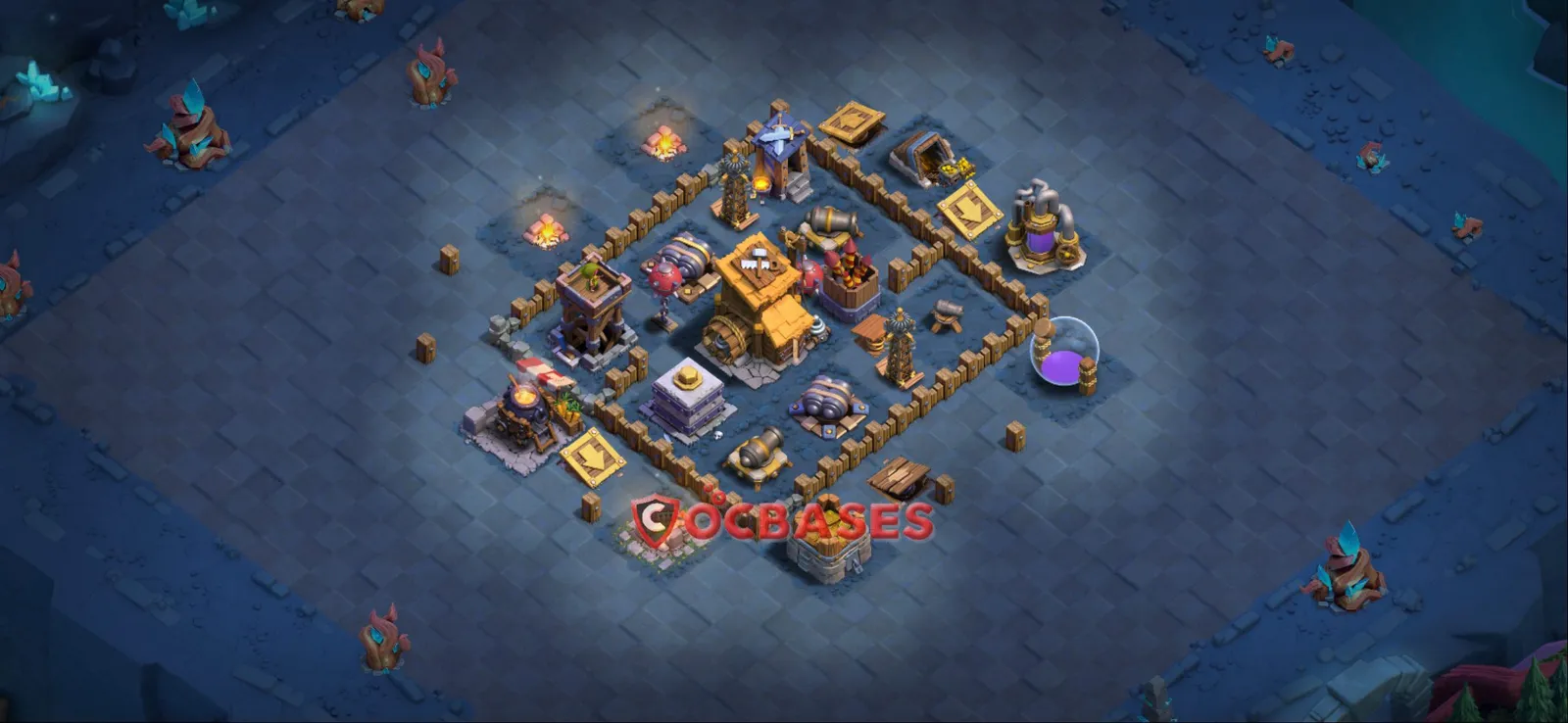 Trophy (Defense) Base BH7 - Clash of Clans Layout Trophy (Defense) Base BH7 - Clash of Clans Builder Hall 7 Layout with Link