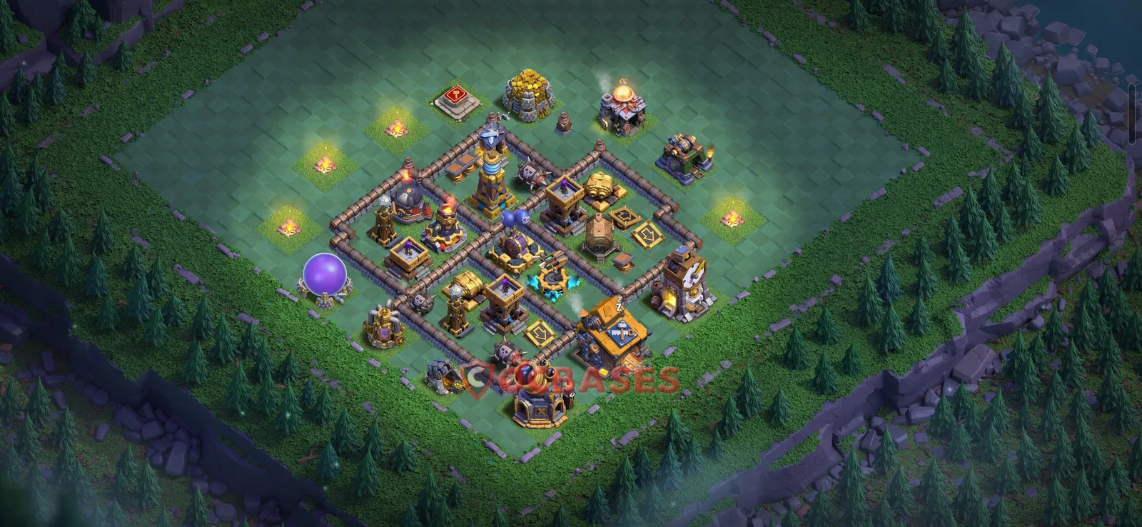 Trophy (Defense) Base BH10 with Link | Clash of Clans Bases | Layouts ID a39ug