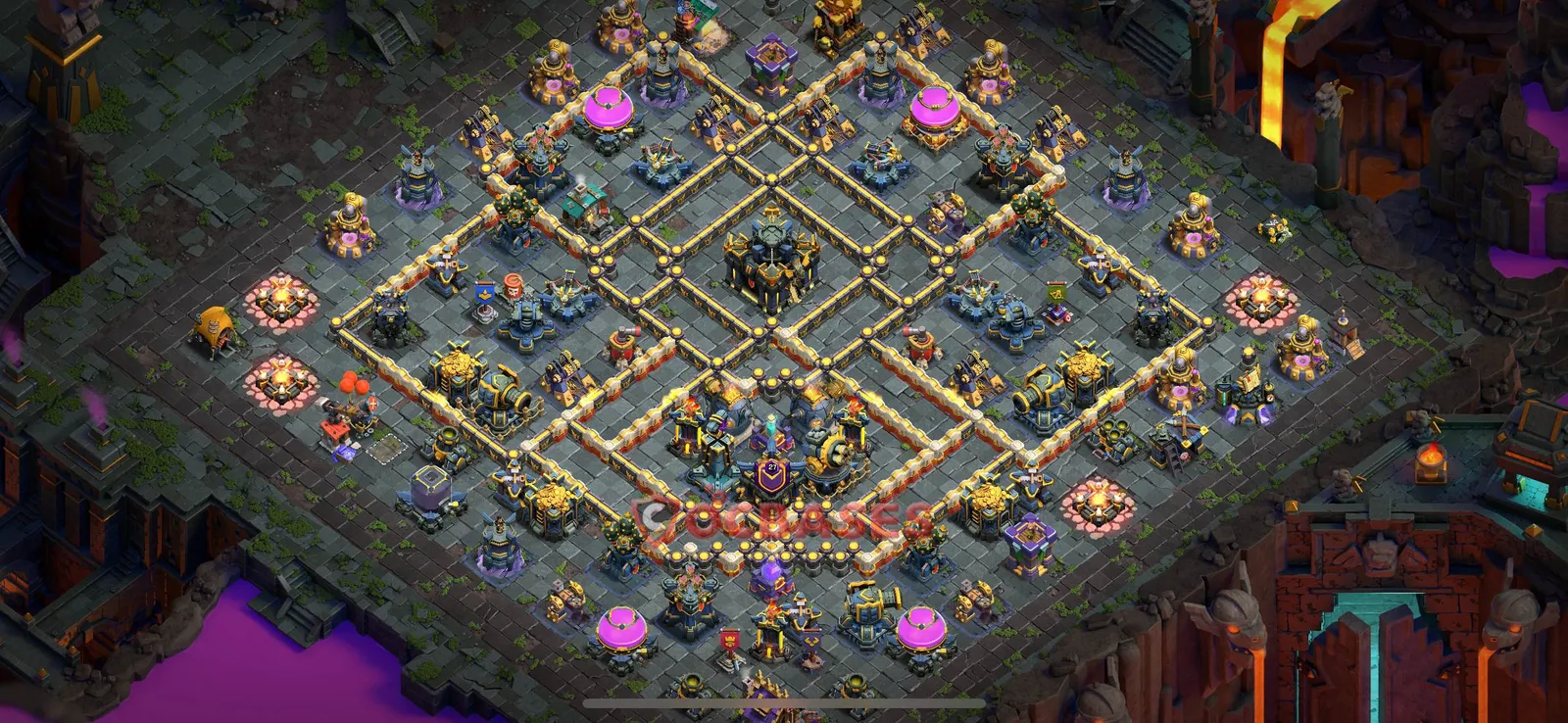 Trophy (Defense) Base TH17 with Link | Clash of Clans Bases | Layouts ID abl2n