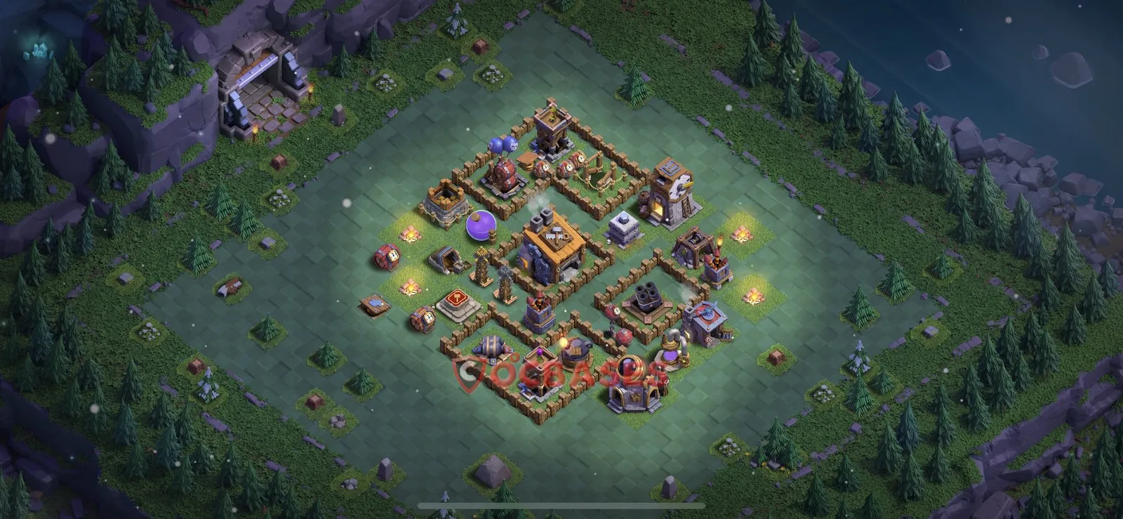 Trophy (Defense) Base BH8 with Link | Clash of Clans Bases | Layouts ID alks5