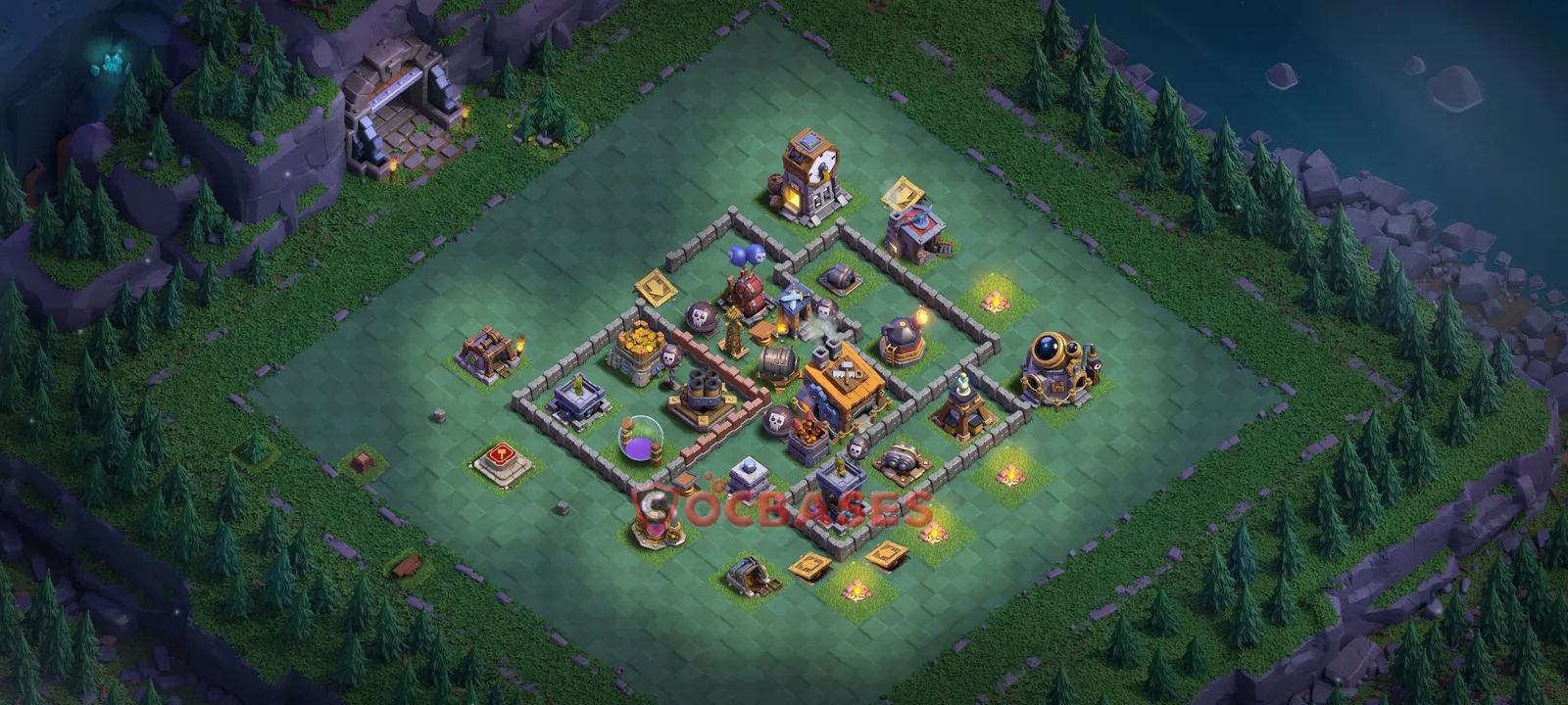 Trophy (Defense) Base BH8 with Link | Clash of Clans Bases | Layouts ID alqow