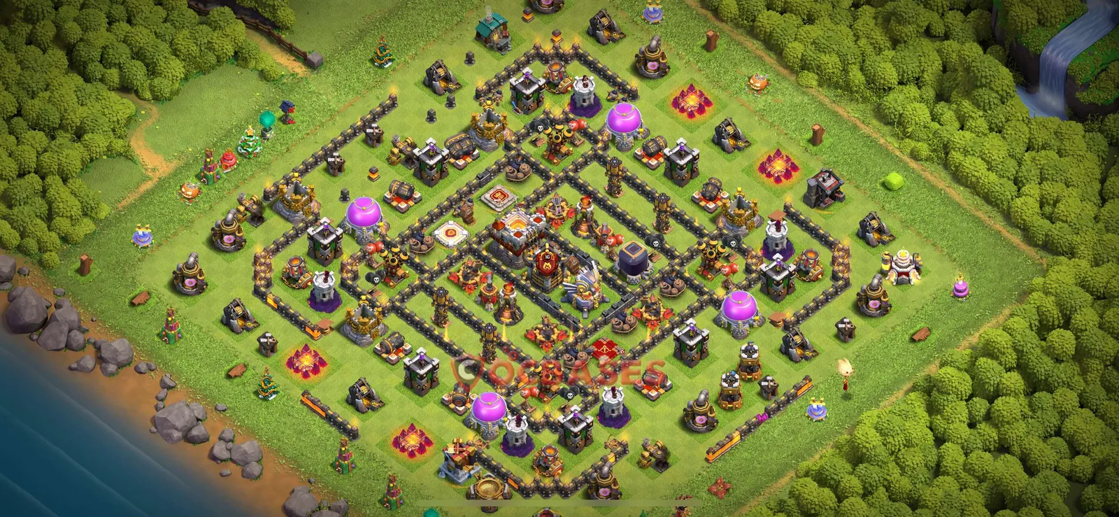 Trophy (Defense) Base TH11 with Link | Clash of Clans Bases | Layouts ID aquvr