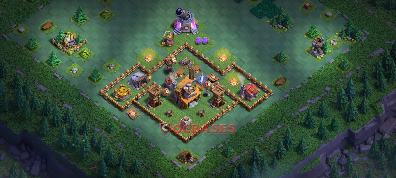 Trophy (Defense) Base BH4 with Link | Clash of Clans Bases | Layouts ID b0t5w