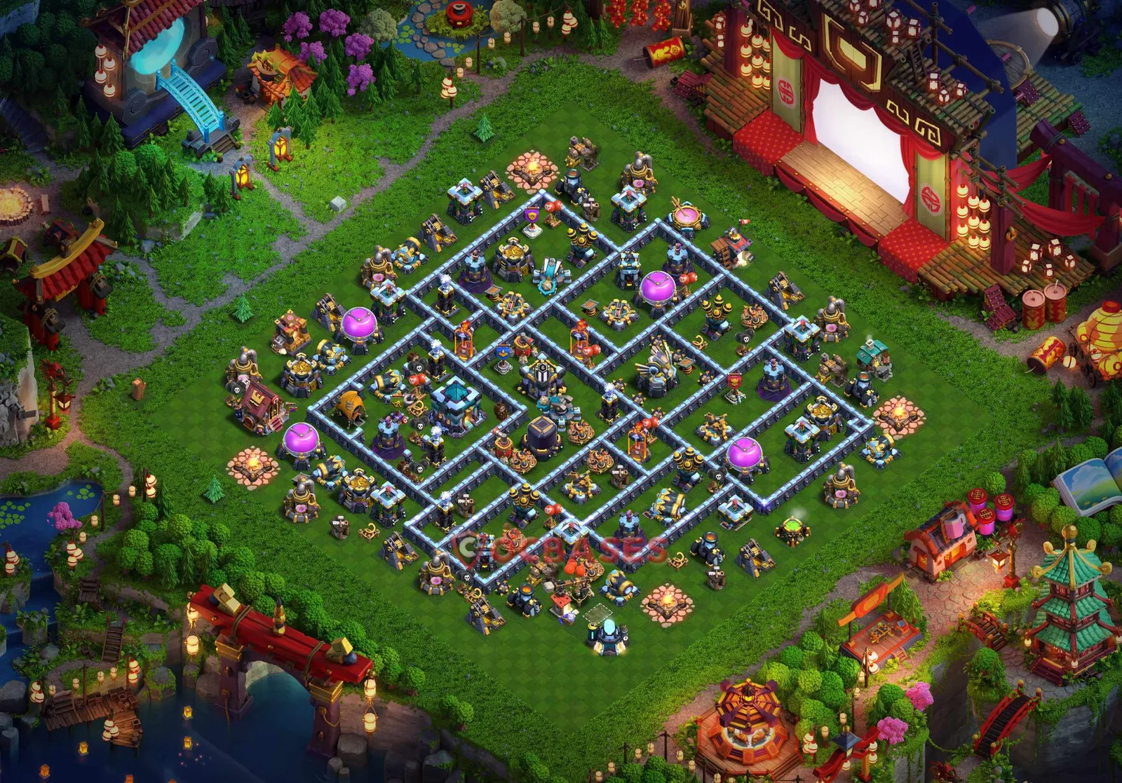Trophy (Defense) Base TH13 - Clash of Clans Town Hall 13 Layout Link Trophy (Defense) Base TH13 - Clash of Clans Town Hall 13 TROPHY Base Layout with Copy Link 2026