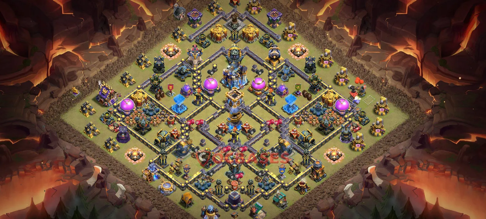 Trophy (Defense) Base TH18 with Link | Clash of Clans Bases | Layouts ID bcnrn
