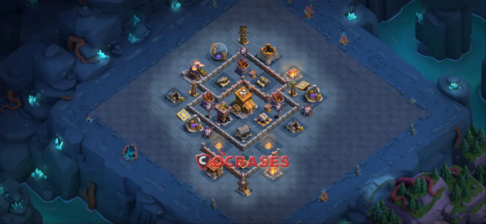 Trophy (Defense) Base BH9 with Link | Clash of Clans Bases | Layouts ID bdfct