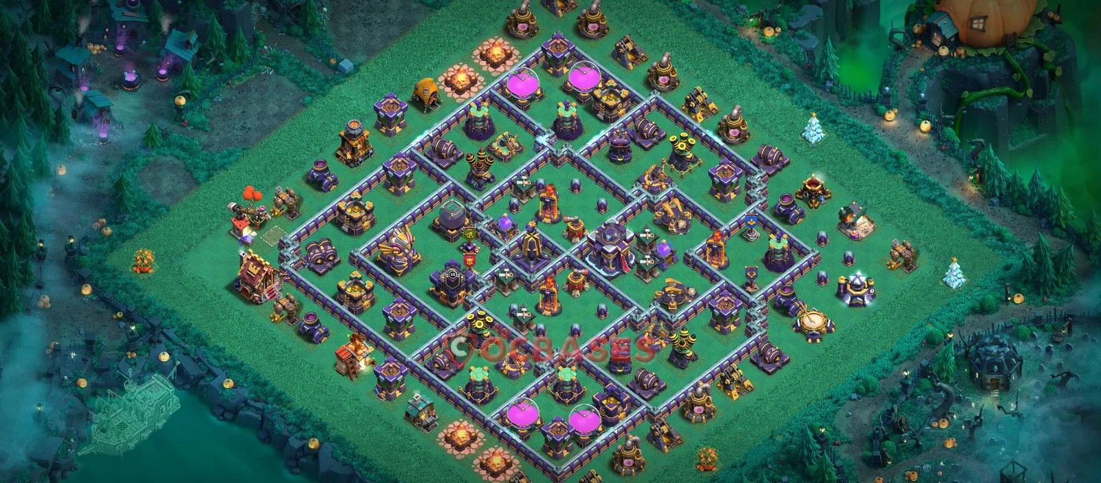 Trophy (Defense) Base TH15 with Link | Clash of Clans Bases | Layouts ID bjymp