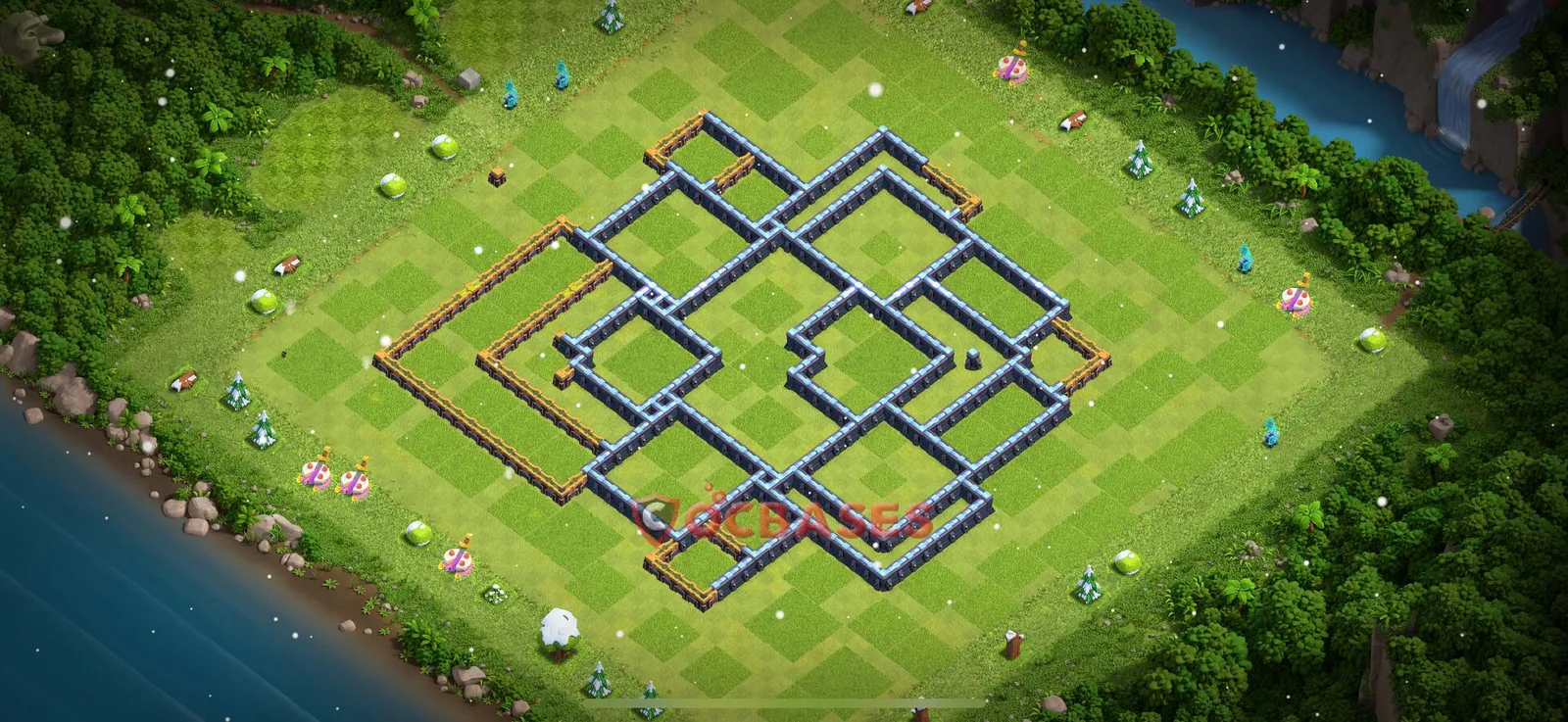 Trophy (Defense) Base TH14 with Link | Clash of Clans Bases | Layouts ID c90u3