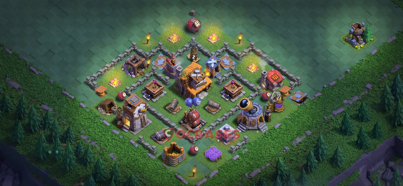 Trophy (Defense) Base BH4 with Link | Clash of Clans Bases | Layouts ID cceoj