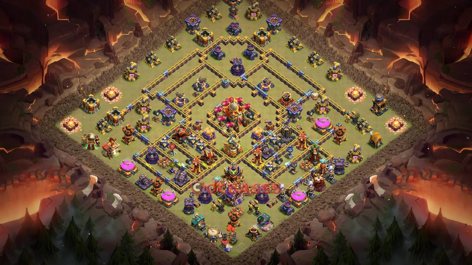 Trophy (Defense) Base TH16 with Link | Clash of Clans Bases | Layouts ID day3n