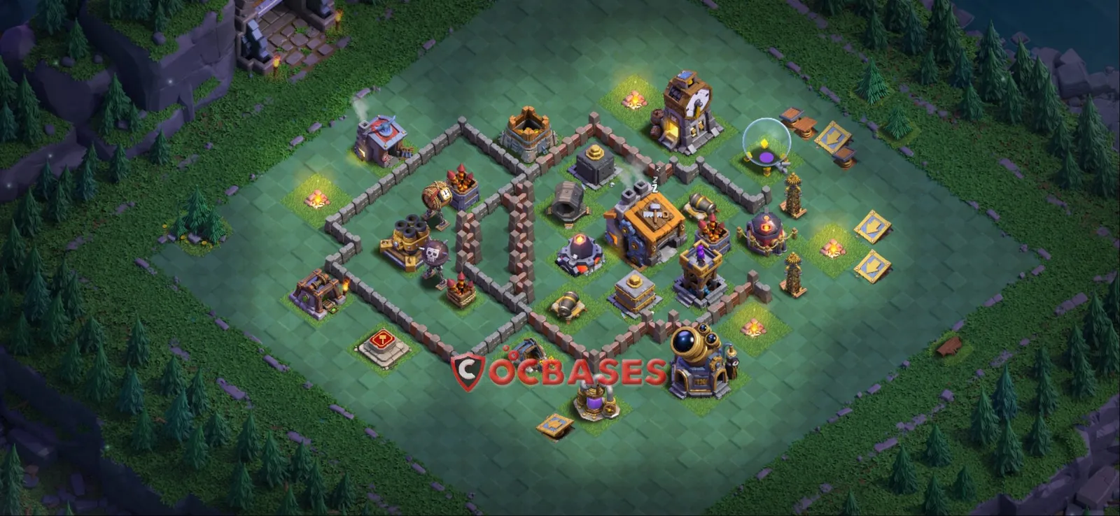 Trophy (Defense) Base BH9 - Clash of Clans Layout Trophy (Defense) Base BH9 - Clash of Clans Builder Hall 9 Layout with Link