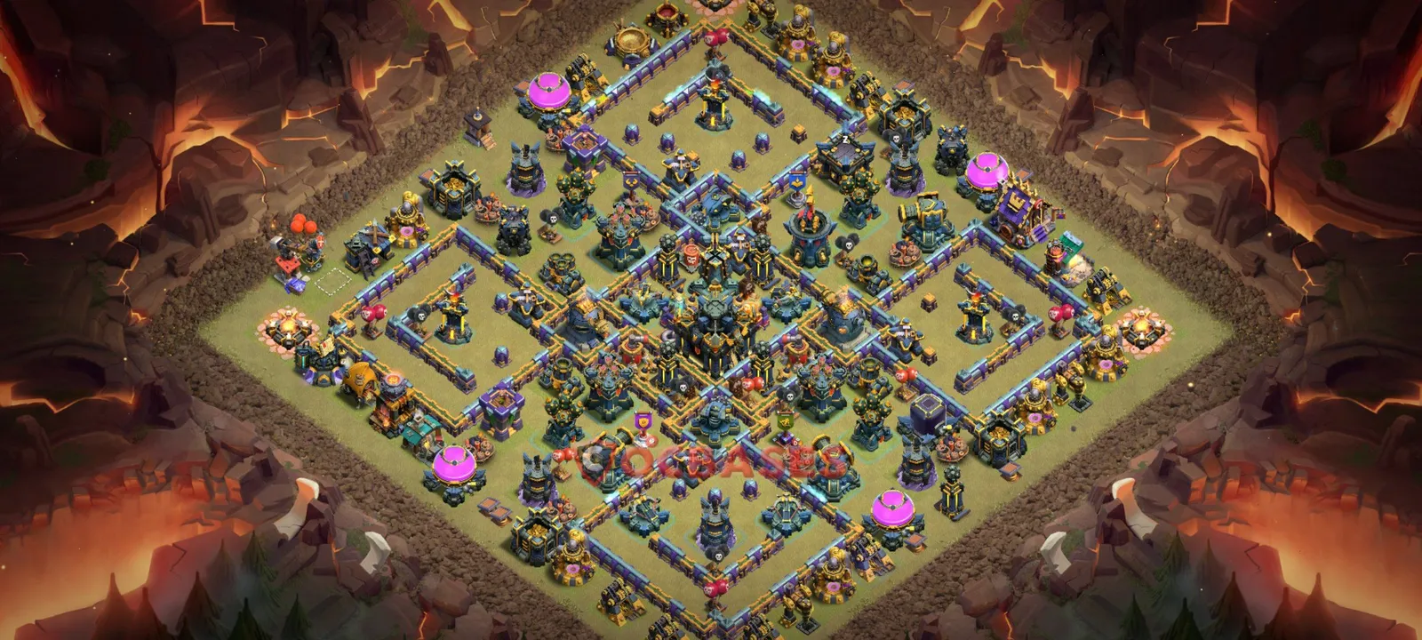 Trophy (Defense) Base TH17 with Link | Clash of Clans Bases | Layouts ID ecjn4
