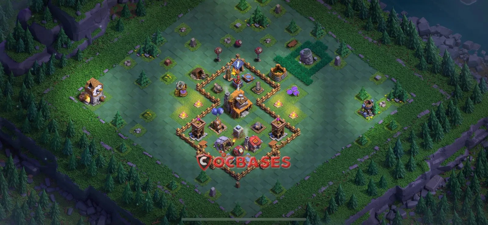 Trophy (Defense) Base BH4 with Link | Clash of Clans Bases | Layouts ID ejic6