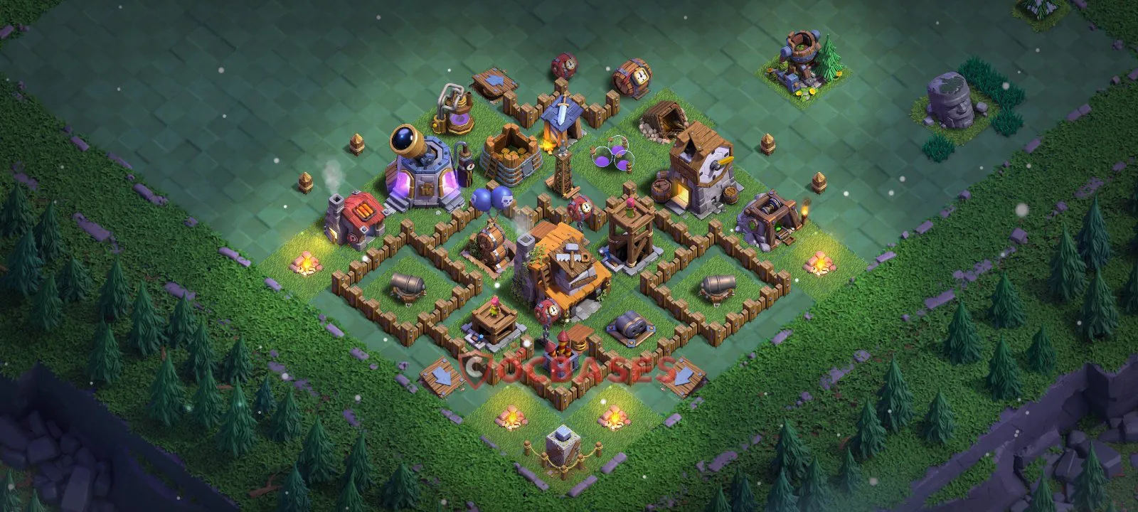 Trophy (Defense) Base BH4 with Link | Clash of Clans Bases | Layouts ID f04z0
